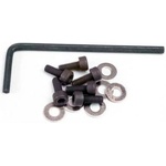 Traxxas винт имбус стомана M3x8mm с шайби (6), ключ