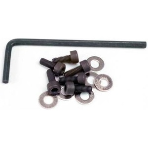 Traxxas винт имбус стомана M3x8mm с шайби (6), ключ