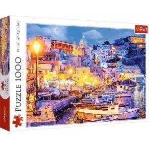 Trefl Puzzle - 1000 - Procida Island at night, Italy 10794