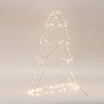 LED Външна коледна украса 120xLED/2, 1W/230V IP44 топла бяла елха 60 cm (EU0671)