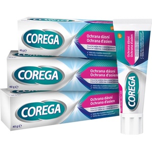 Corega Gum Protection лепило крем за зъбни протези 3x40 гр