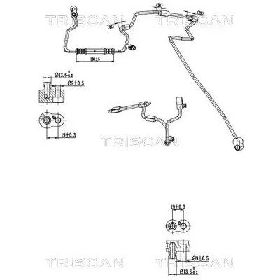 TRISCAN Vysokotlaké / nízkotlaké vedení klimatizace TRI 9010 29083