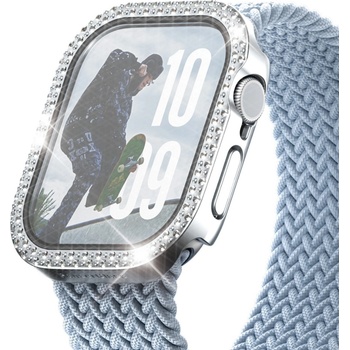 Panzer Стъклен протектор за часовник PanzerGlass за Apple Watch 42 mm, Full Body - Bling Silver