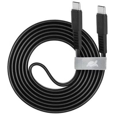 Кабел Rivacase -PS6005BK12, USB-C/USB-C, 1.2 m, черен (PS6005BK12)