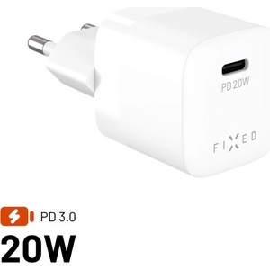 FIXED Мини usb-c зарядно устройство за пътуване 20w, бяло fixc20m2-c-wh (fixc20m2-c-wh)