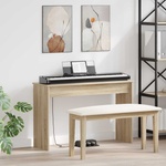 vidaXL Стойка за клавиатура Сонома дъб 100 x 32 x 64 см (899497)