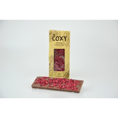 ČOXY mléčná s malinami a xylitolem Natural 50 g