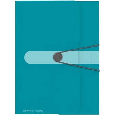 Herlitz Color Blocking A4 PP carib. turquoise гумена папка 50015900 (50015900)