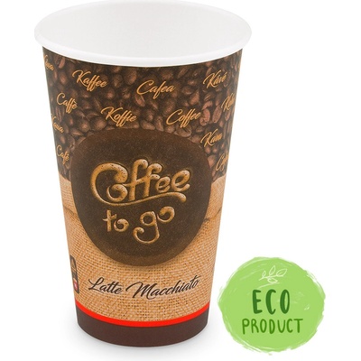 Wimex Papierový pohár ,,Coffee to go,, O90mm 510ml `XL: 0,4L 16oz`