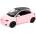 Kinsmart Метална количка Kinsmart - Fiat 500e, 1: 28, розова (53126)