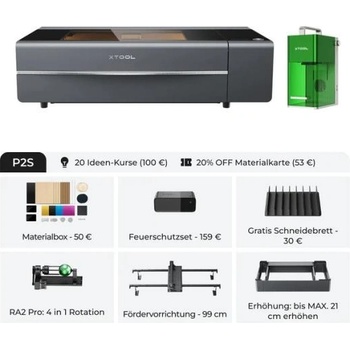 xTool P2S CO2 55W + F1 Business Duo