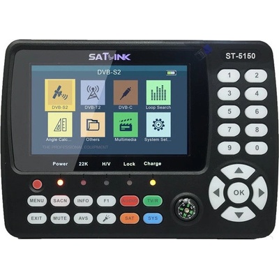 Kombinovaný merač Satlink ST-5150 DVB-T2/C/S2