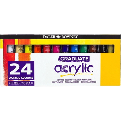 Daler-Rowney Graduate Комплект акрилни бои 24 x 22 ml (123900024)