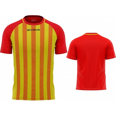 Givova Tratto dres 1207 červená žlutá
