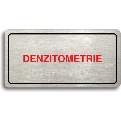 ACCEPT Piktogram DENZITOMETRIE - stříbrná tabulka - barevný tisk