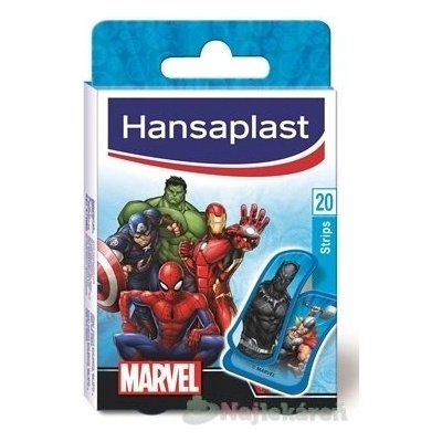 Hansaplast MARVEL náplasť s detským motívom stripy 20 ks