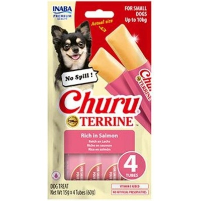 Churu Dog Terrine losos plemena S 4 x 15 g
