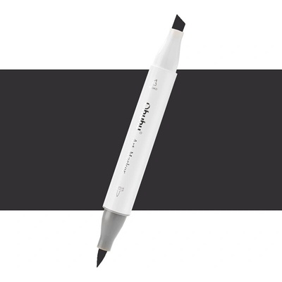 Lihová fixa OHUHU oboustranná Brush & Chisel, Warm Grey 13 (WG130)