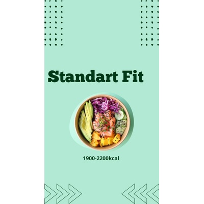 3. Standart Fit - 1900-2200kcal dny: pondělí