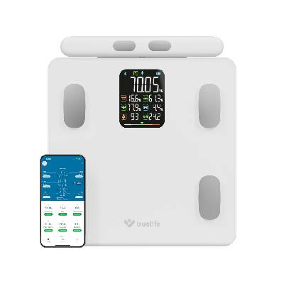 TrueLife FitScale W8 BT White - osobní diagnostická bluetooth váha TLCSMFSW8NNWA