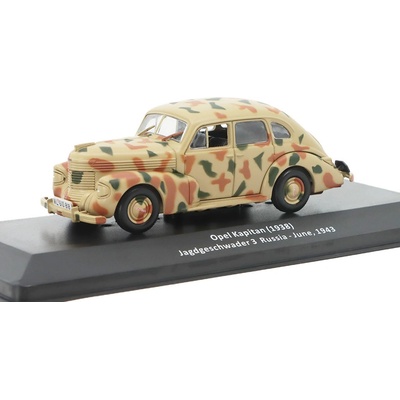 DeAgostini Opel Kapitan 1938 Jagdgeschwander 3 Russia June 1943 časopis Vojenské automobily s modelem 9 1:43
