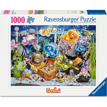 Ravensburger Пъзел Ravensburger от 1000 части - Гелини под водата (12001372)