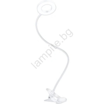 Solight WO66-W -LED димируема настолна лампа с щипка LED/8W/230V 3000/4000/5000K бяла (SL1690)