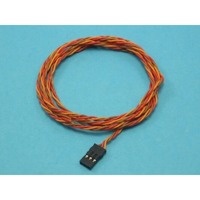 Muldental Servokab. 100cm PVC 0,14mm2 konektor