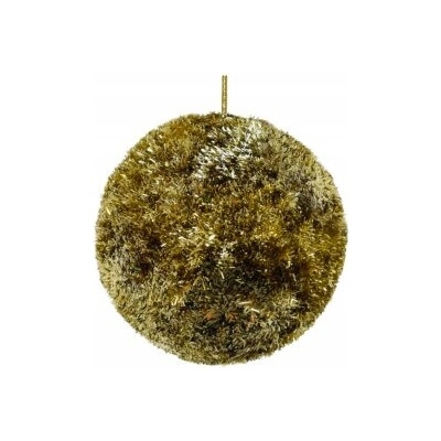 WESTWING Vianočná guľa na stromček Shishi Tinsel zlatá, 8 cm