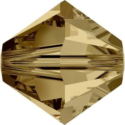 SWAROVSKI CRYSTALS BICONE sluníčko, Light Colorado Topaz - topazové, 4 mm – Zboží Dáma