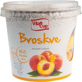 VitaCup Broskve plátky sušené mrazem 35 g