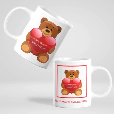 Art gift Комплект чаши за двойки - Valentine bear