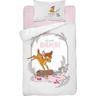 Detexpol povlečení Little Bambi grey 100 x 135 cm 40 x 60 cm