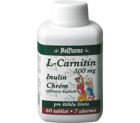 MedPharma L-Carnitín 500 + inulín + chróm 67 tabliet od 8,21 €