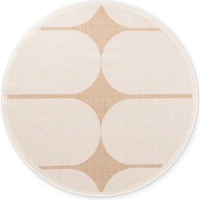 Hanse Home Кръгъл килим за открито и закрито в цвят слонова кост и бежово ø 160 cm Duet Bowen - NORTHRUGS (106245-160)