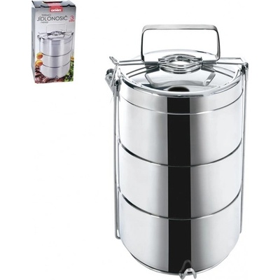 Orion Jídlonosič termo nerez 3 patra, 14 cm