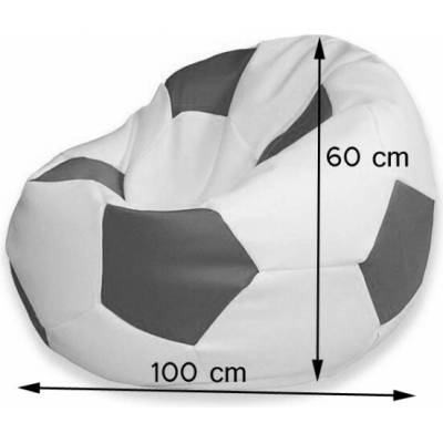 TiaHome futbalová lopta čierno červená