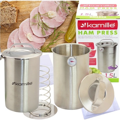Kamille KM 6506 nerezový šunkovar 1,5 l s teploměrem