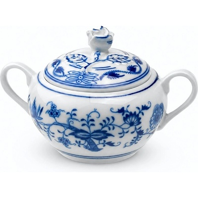 Dubí porcelán cibulák cukřenka s oušky s víčkem bez výřezu 0,30 l