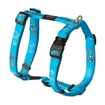 Rogz Fancy Dress Harness XL - Нагръдник лапички, за кучета, вратна обиколка от 56 до 95 см и гръдна от 60 до 100 см. тюркоазно синьо