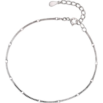 Silenti Jewelry Сребърна гривна за крак "Реалност