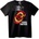 NOONEBRAND Тениска Насилие вечен кошмар - XS, Black