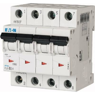Eaton 4P B 2A 6kA AC PL6-B2/4 166496