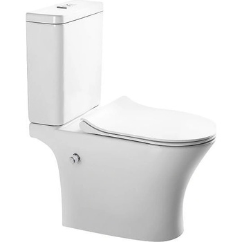 Inter Ceramic Моноблок 7937S BIDET NEW, Inter Ceramic, вградено биде, седалка и капак, порцелан, бял, 81x65x37см (7937S BIDET NEW)