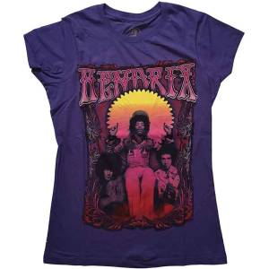 Jimi Hendrix Karl Ferris Wheel Purple L Дамски Риза (JHXTS01LPU03)