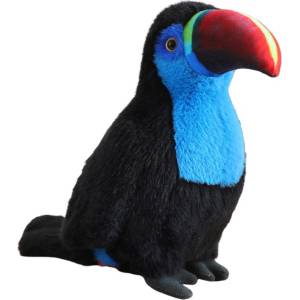 LEAN Toys Плюшена играчка Lean Toys - Тукан, 20 cm, син (13816) - baby