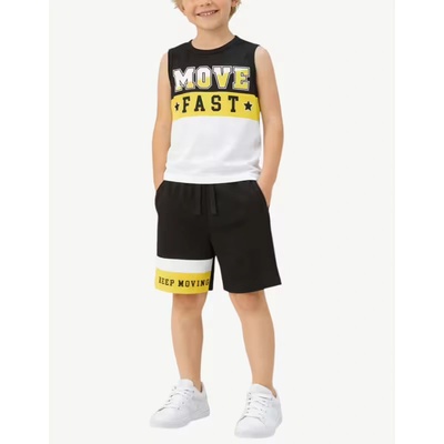 Chicco Boys Shorts And Tank Top Set Black/White