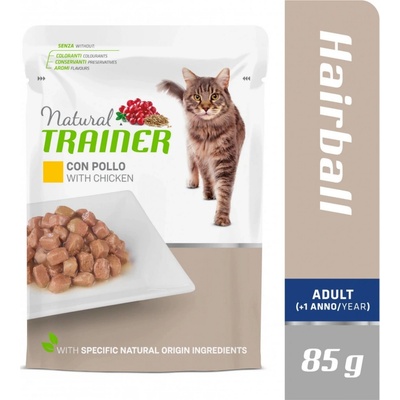 Natural Trainer Cat Hairball kuřecí 85 g