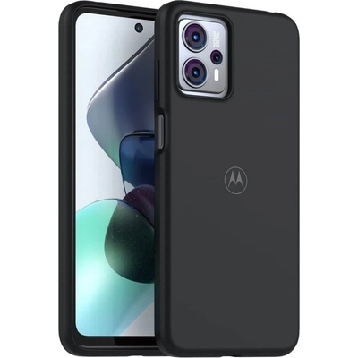 Motorola Калъф за Motorola Moto G23, силиконов, Motorola G23-SC-SFT-BK, удароустойчив, черен (G23-SC-SFT-BK)