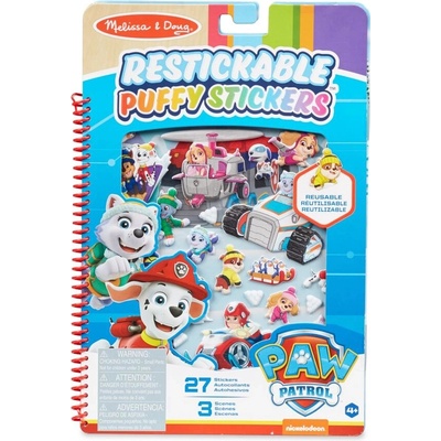Paw Patrol znovupoužiteľné 3D samolepky arktída